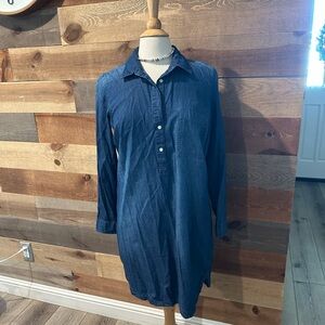 Old Navy Classic Blue Denim Shirt Dress